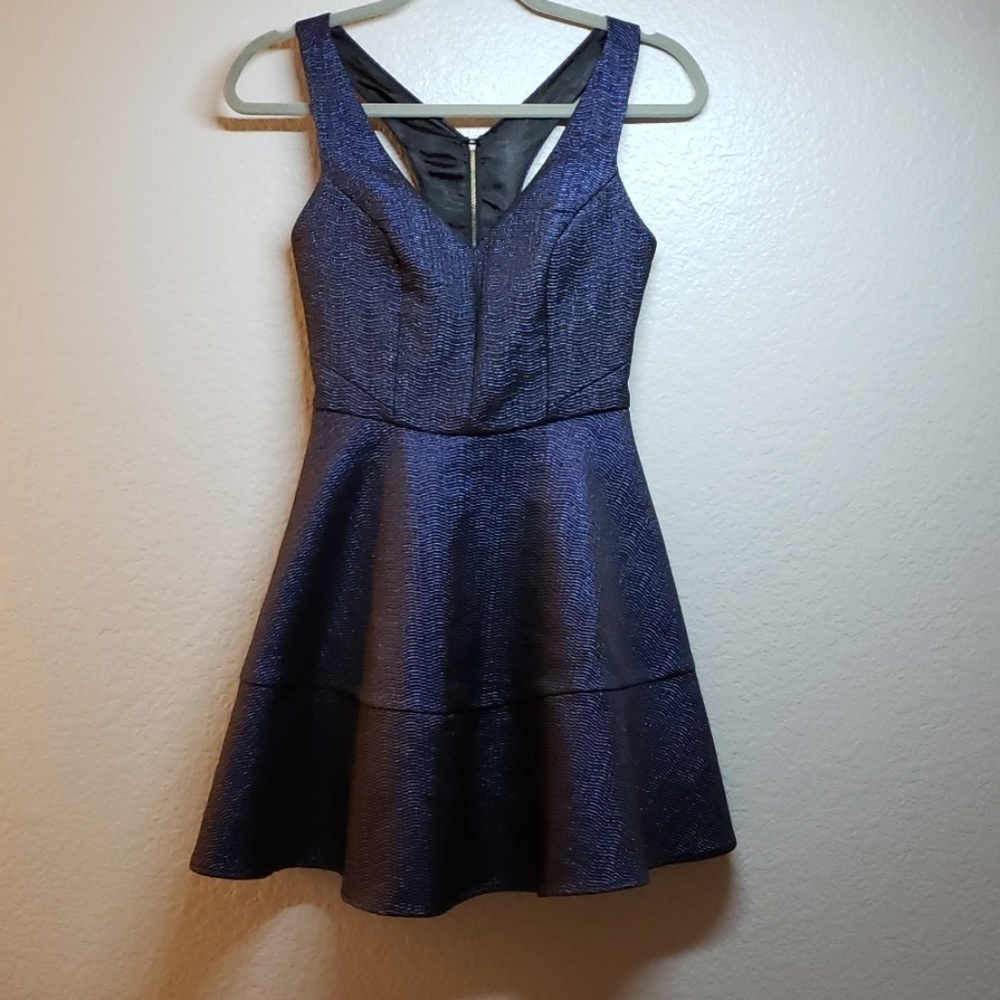 Express dress jacquard blue Metallic - Picture 3 of 7